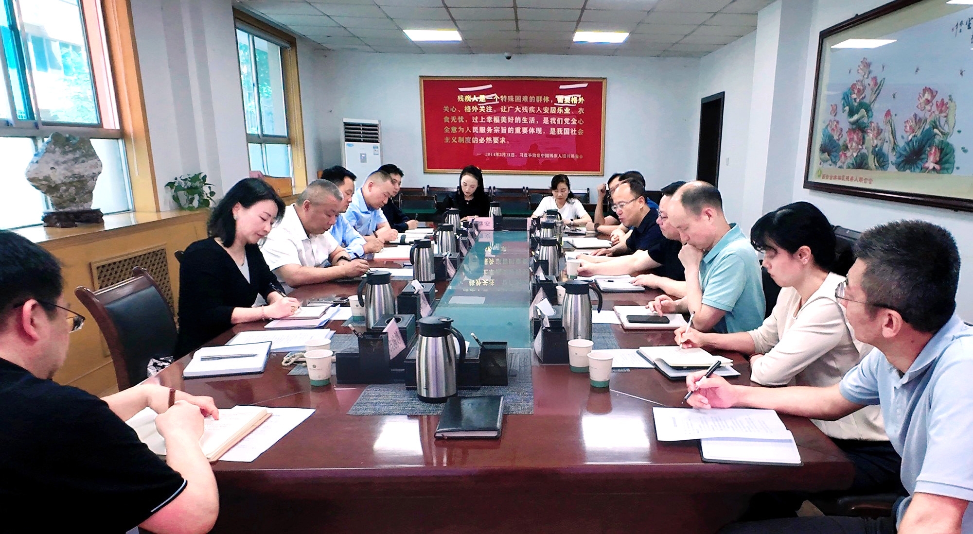 强盛一行赴西安市残疾人结合会发展专题调延转—共商残疾人康复养老事业发展，索求科技助残服务新模式