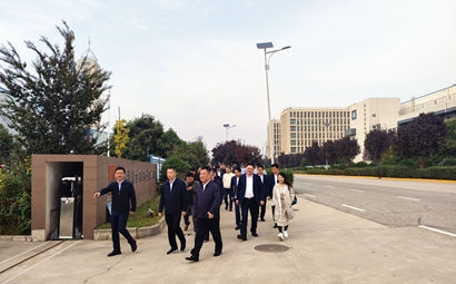 团市委、市贸促会、市青企协一行到太阳成集团tyc151cc集团泾河产业园调查互换